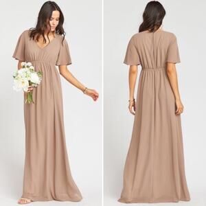 SHOW ME YOUR MUMU Dress Large Emily Maxi Empire Waist Wedding Bridal Formal NWT